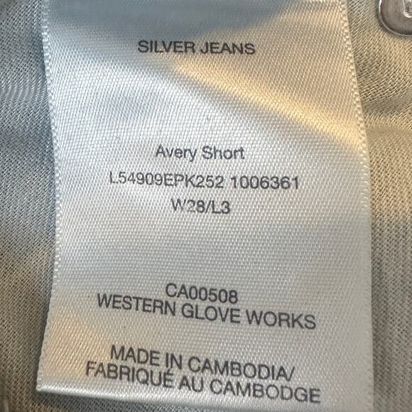 Silver Jeans Co. Avery Short Denim Shorts Size 28 - Picture 4 of 5